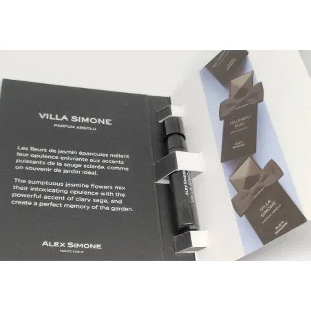 Alex Simone Villa Simone Parfum Absolu 1.2ml 0.04 fl. oz. official perfume samples perfume tester